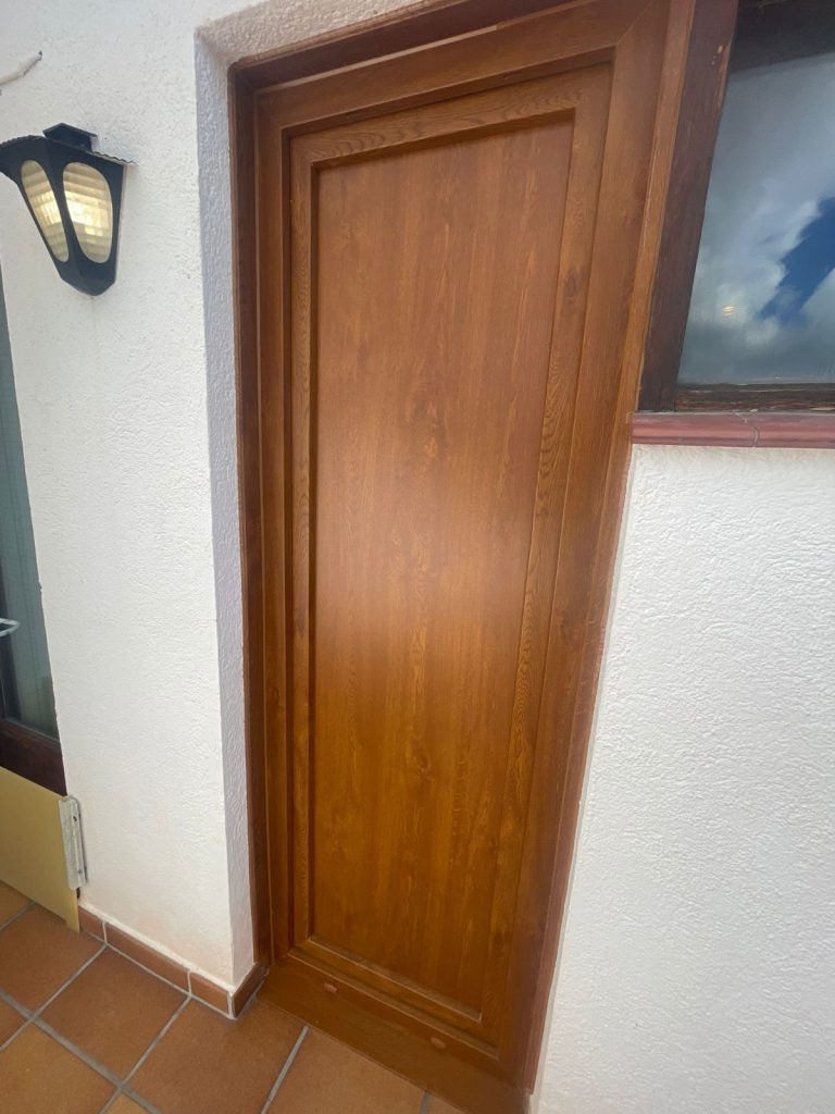 Balconera PVC imitació fusta