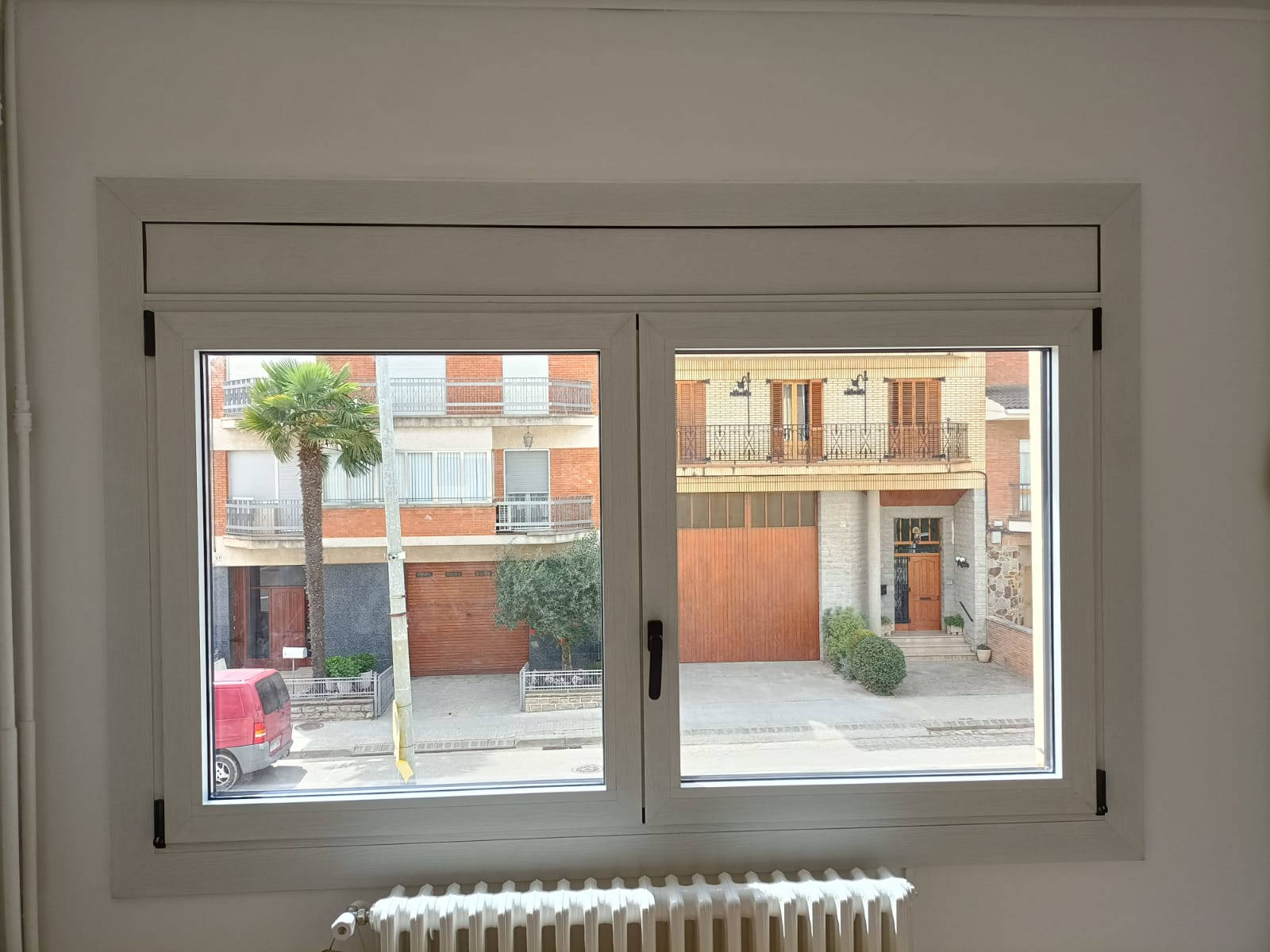 Ventana aluminio imitación madera