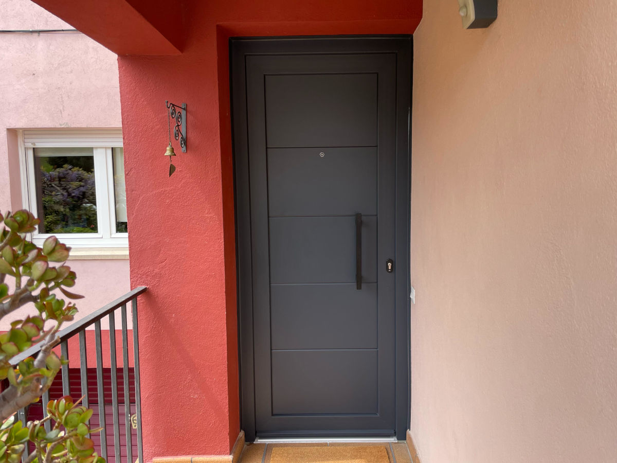 Porta per casa PVC gris antracita